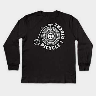 Great Picycle Riderz Algebra Cyclist Bike Geek Pie T Shirt Kids Long Sleeve T-Shirt